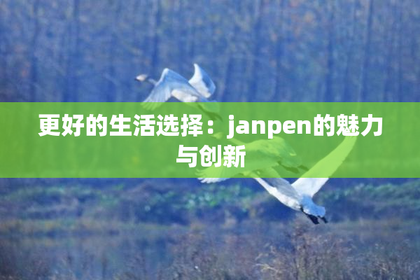 更好的生活选择：janpen的魅力与创新