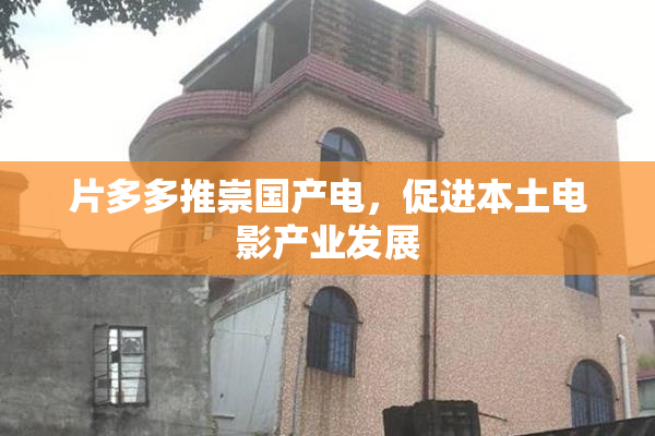片多多推崇国产电，促进本土电影产业发展