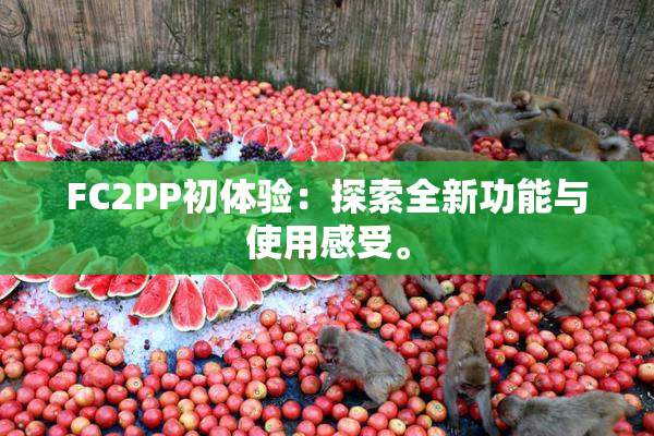FC2PP初体验：探索全新功能与使用感受。
