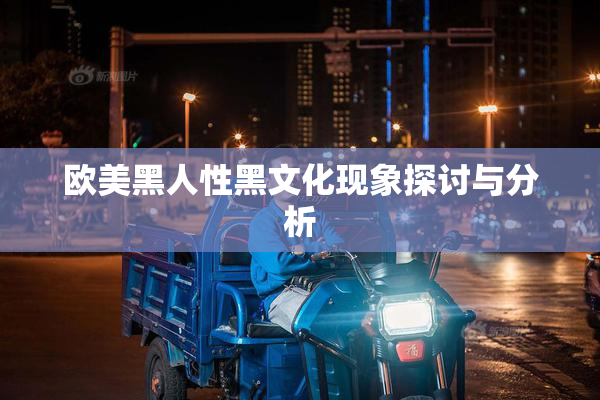 欧美黑人性黑文化现象探讨与分析