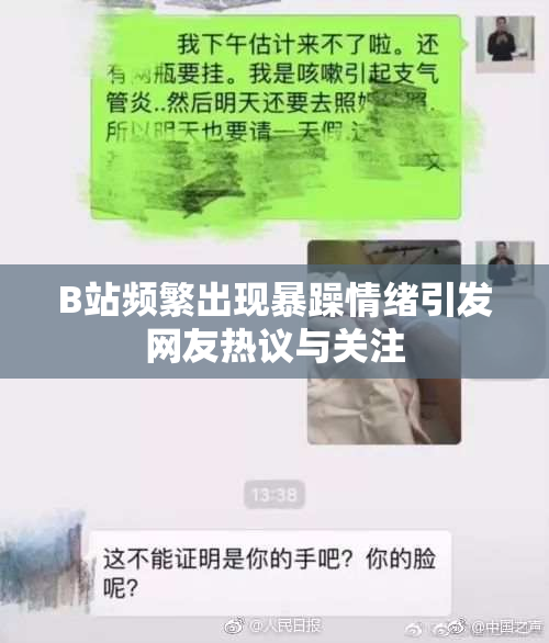 B站频繁出现暴躁情绪引发网友热议与关注