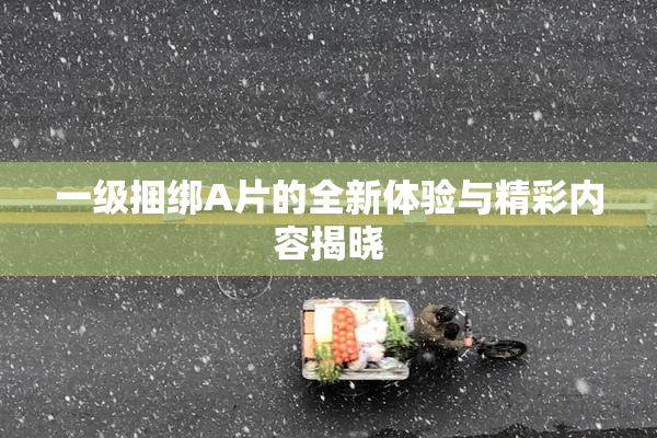 一级捆绑A片的全新体验与精彩内容揭晓