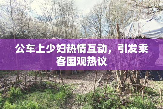 公车上少妇热情互动，引发乘客围观热议