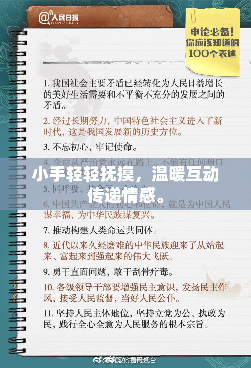 小手轻轻抚摸，温暖互动传递情感。