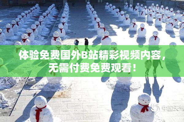 体验免费国外B站精彩视频内容，无需付费免费观看！