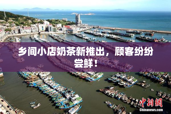 乡间小店奶茶新推出，顾客纷纷尝鲜！