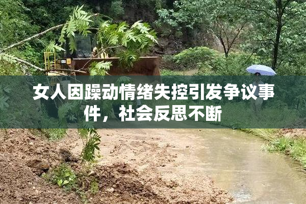 女人因躁动情绪失控引发争议事件，社会反思不断