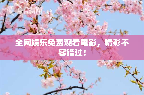 全网娱乐免费观看电影，精彩不容错过！