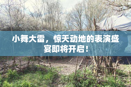小舞大雷，惊天动地的表演盛宴即将开启！