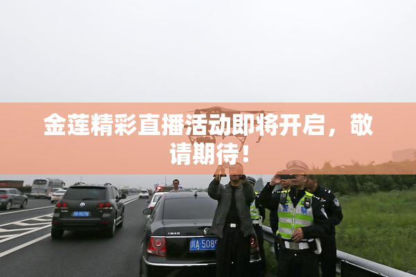 金莲精彩直播活动即将开启，敬请期待！