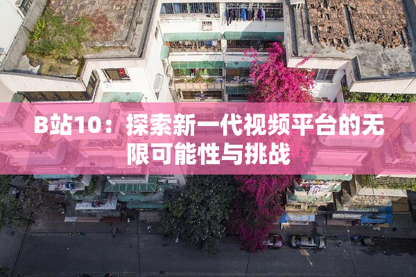 B站10：探索新一代视频平台的无限可能性与挑战