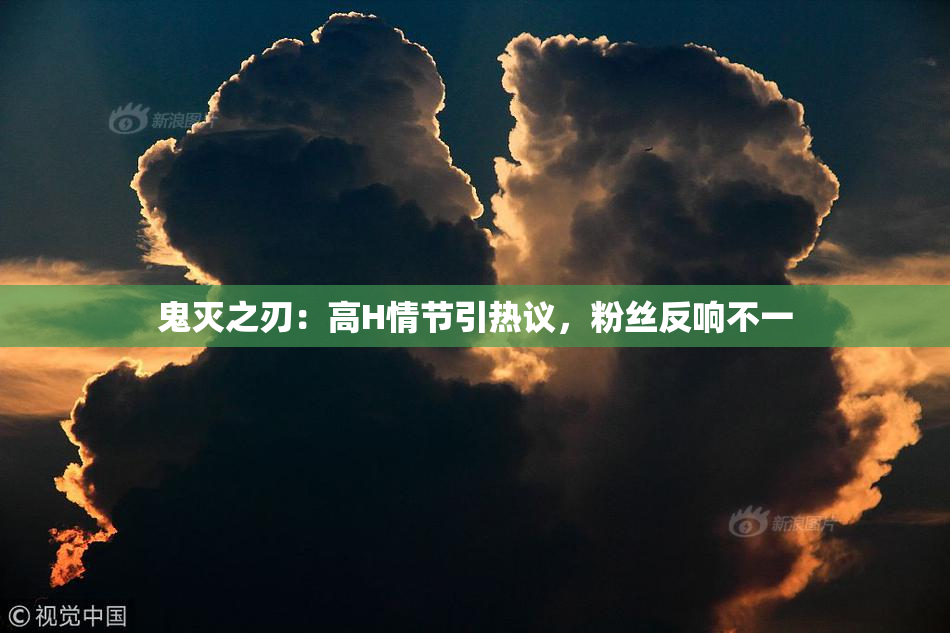 鬼灭之刃：高H情节引热议，粉丝反响不一