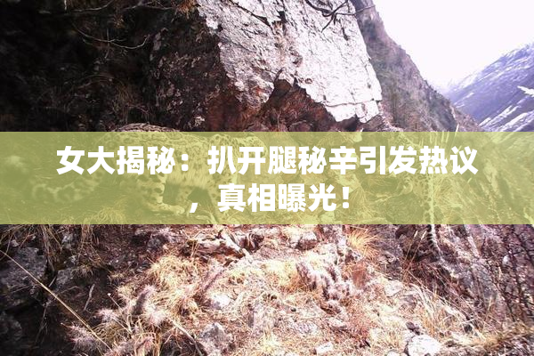 女大揭秘：扒开腿秘辛引发热议，真相曝光！