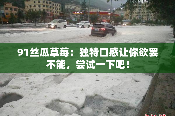 91丝瓜草莓：独特口感让你欲罢不能，尝试一下吧！