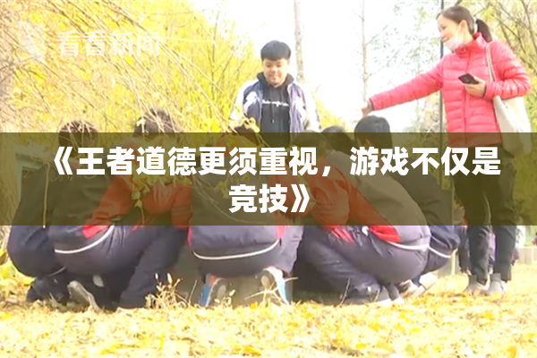 《王者道德更须重视，游戏不仅是竞技》