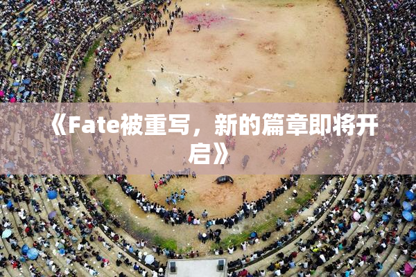 《Fate被重写，新的篇章即将开启》