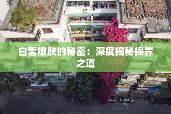 白皙嫩肤的秘密：深度揭秘保养之道