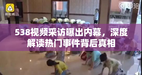 538视频采访曝出内幕，深度解读热门事件背后真相