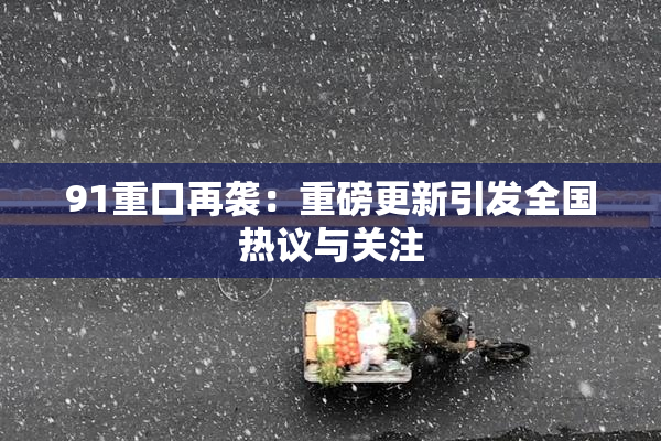 91重口再袭：重磅更新引发全国热议与关注