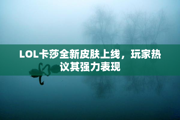 LOL卡莎全新皮肤上线，玩家热议其强力表现