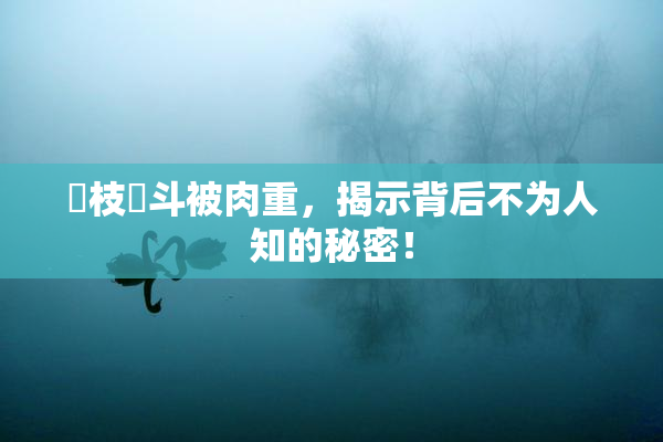 狛枝凪斗被肉重，揭示背后不为人知的秘密！