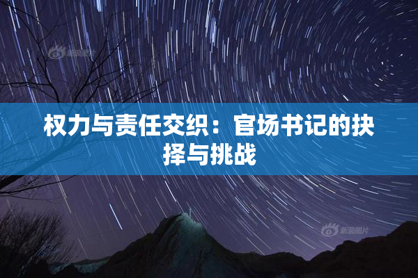 权力与责任交织：官场书记的抉择与挑战