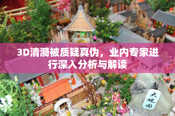 3D清漪被质疑真伪，业内专家进行深入分析与解读