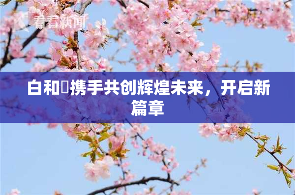 白和晄携手共创辉煌未来，开启新篇章