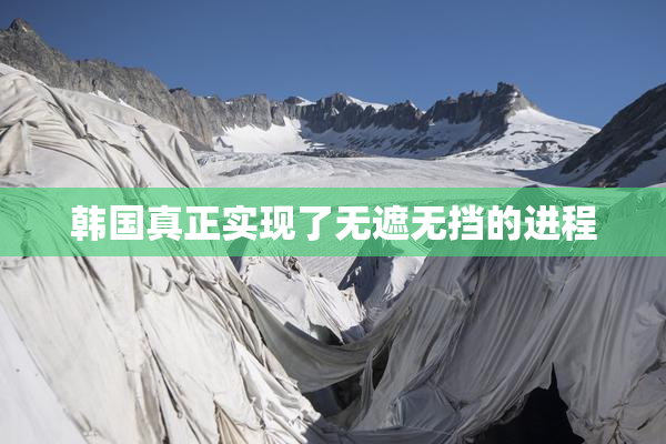 韩国真正实现了无遮无挡的进程