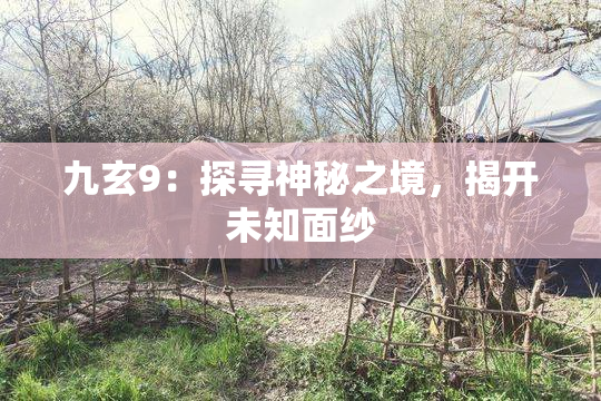 九玄9：探寻神秘之境，揭开未知面纱