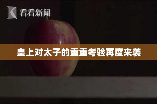 皇上对太子的重重考验再度来袭