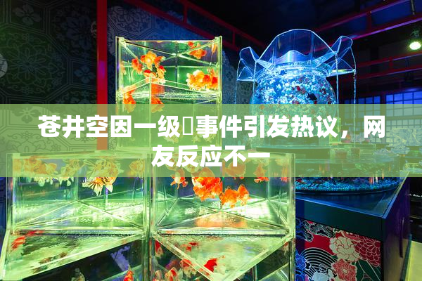 苍井空因一级婬事件引发热议，网友反应不一