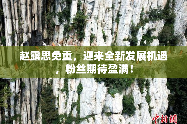 赵露思免重，迎来全新发展机遇，粉丝期待盈满！