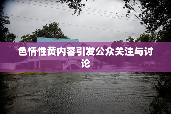 色情性黄内容引发公众关注与讨论