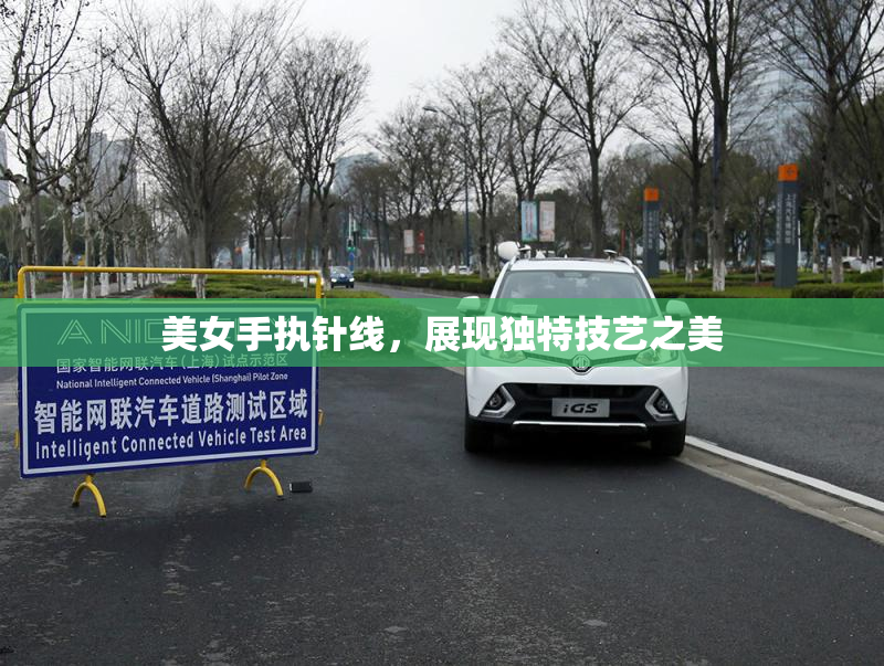 美女手执针线，展现独特技艺之美