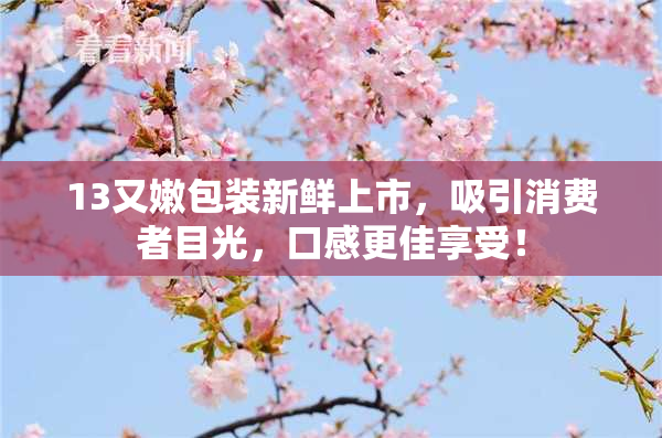 13又嫩包装新鲜上市，吸引消费者目光，口感更佳享受！