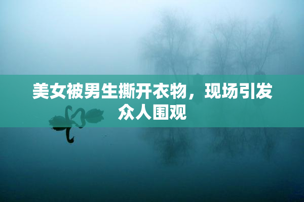 美女被男生撕开衣物，现场引发众人围观