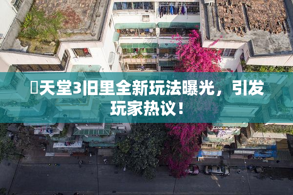 妺天堂3旧里全新玩法曝光，引发玩家热议！