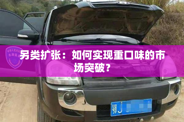 另类扩张：如何实现重口味的市场突破？