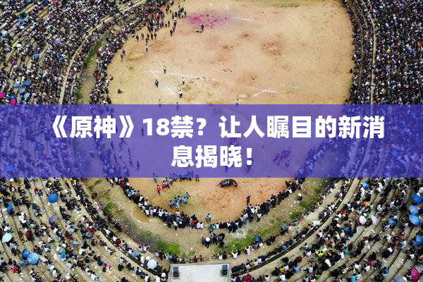 《原神》18禁？让人瞩目的新消息揭晓！