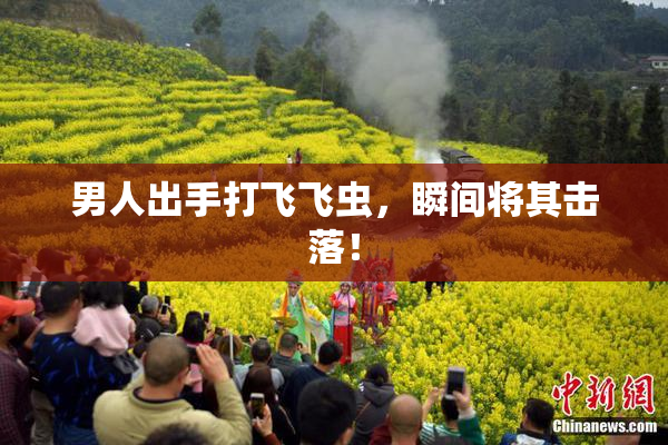 男人出手打飞飞虫，瞬间将其击落！