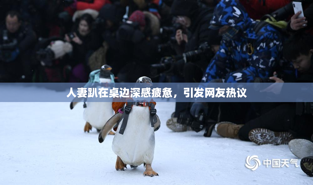 人妻趴在桌边深感疲惫，引发网友热议