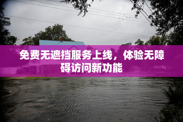 免费无遮挡服务上线，体验无障碍访问新功能