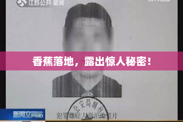 香蕉落地，露出惊人秘密！