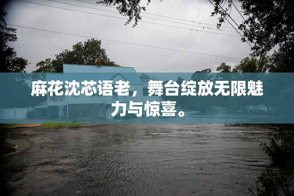 麻花沈芯语老，舞台绽放无限魅力与惊喜。