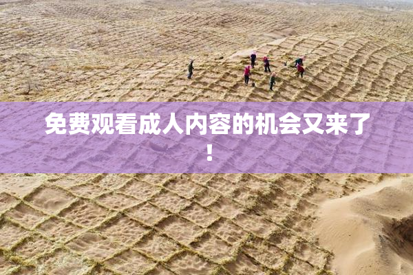 免费观看成人内容的机会又来了！