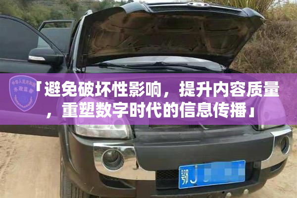 「避免破坏性影响，提升内容质量，重塑数字时代的信息传播」