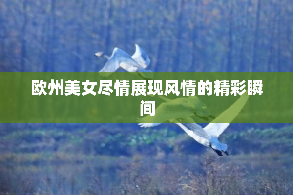欧州美女尽情展现风情的精彩瞬间