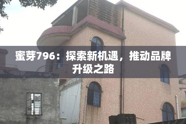 蜜芽796：探索新机遇，推动品牌升级之路
