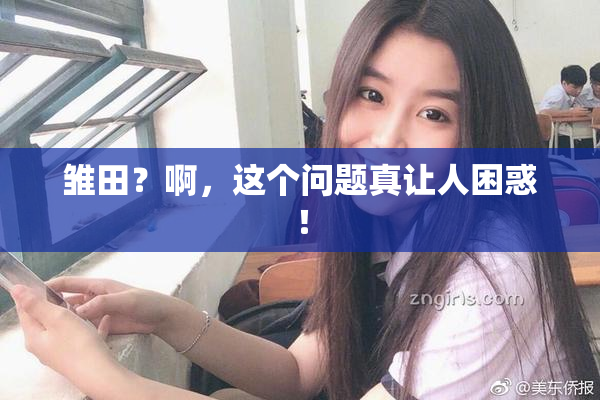 雏田？啊，这个问题真让人困惑！
